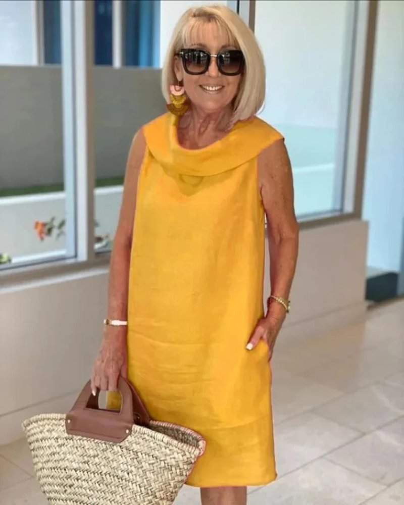 Breezy Scoop Neck Sleeveless Dress