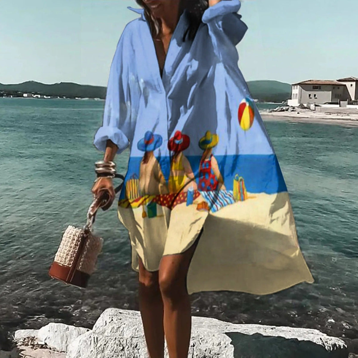 Women's Everyday Button-Through Shirt Dress