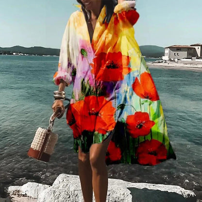 Women's Everyday Button-Through Shirt Dress