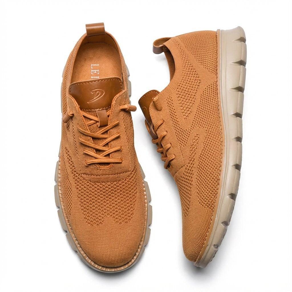 Men's Breathable Mesh Lace-Up Trainers