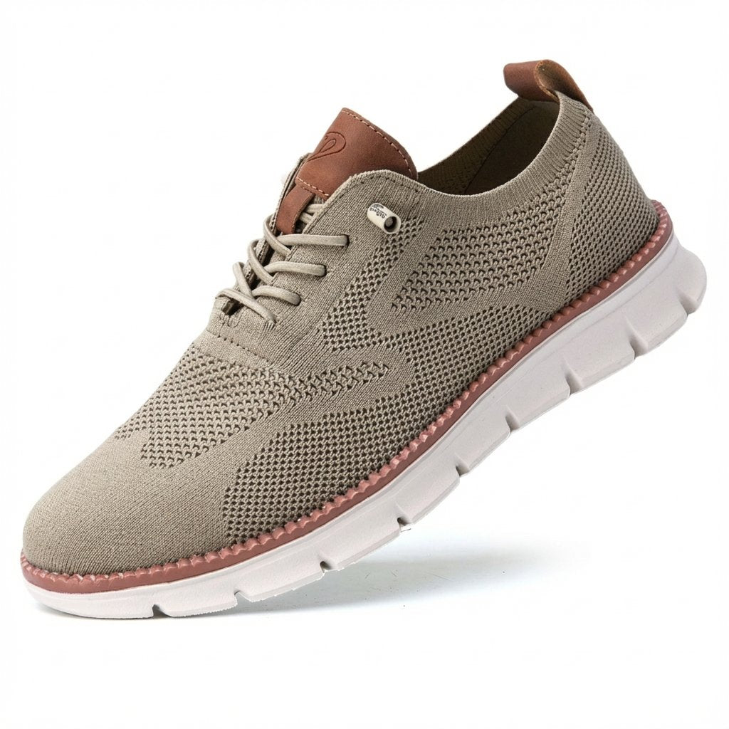 Men's Breathable Mesh Lace-Up Trainers