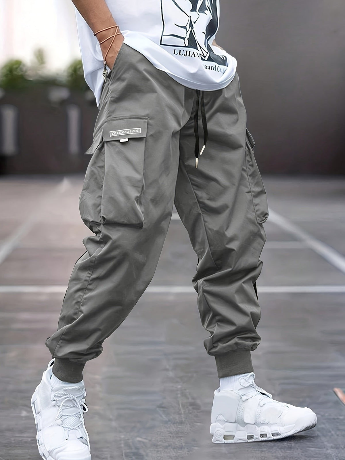 Men's Utility Drawstring Cargo Joggers