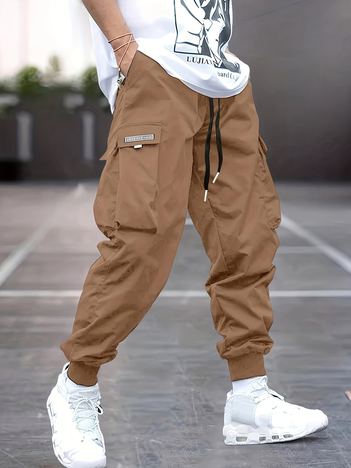 Men's Utility Drawstring Cargo Joggers