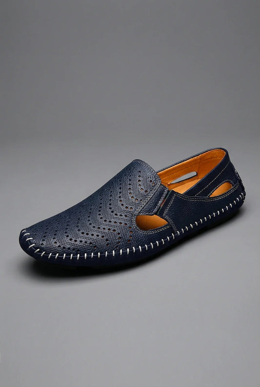 Men's Lightweight Perforated Slip-On Loafers
