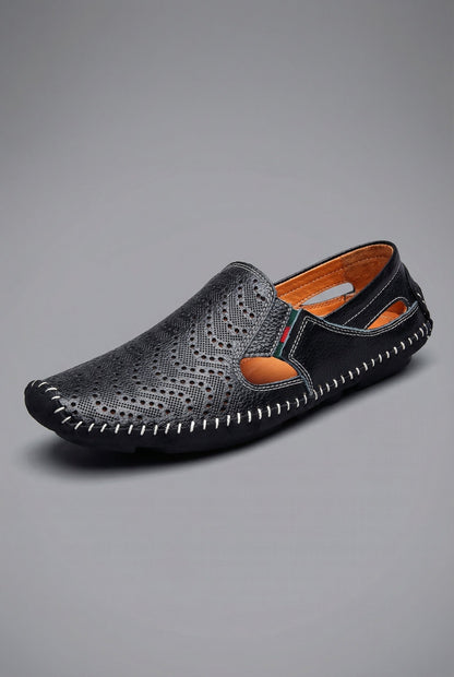 Men's Lightweight Perforated Slip-On Loafers