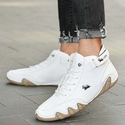 Men's Suede-Look Lace-Up Ankle Boots