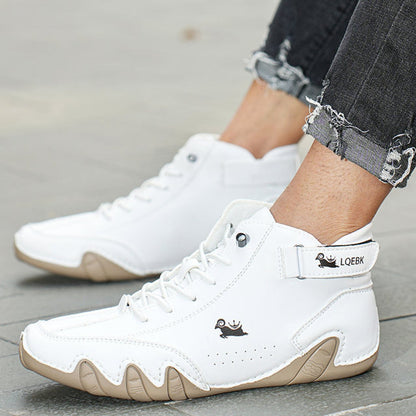 Men's Suede-Look Lace-Up Ankle Boots