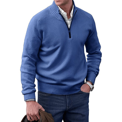 Men's Essential Quarter-Zip Knitted Jumper