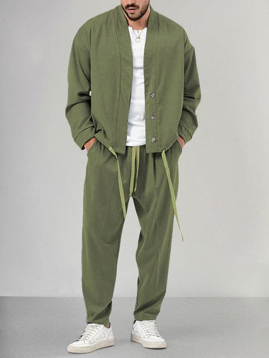 Men's Relaxed Overshirt and Trousers Co-ord Set