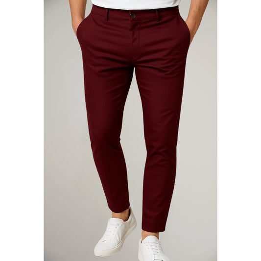 Men's Slim-Fit Woven Trousers