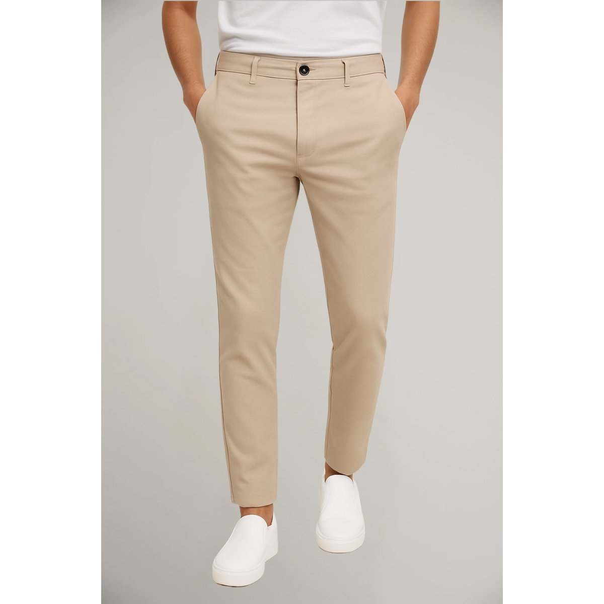 Men's Slim-Fit Woven Trousers