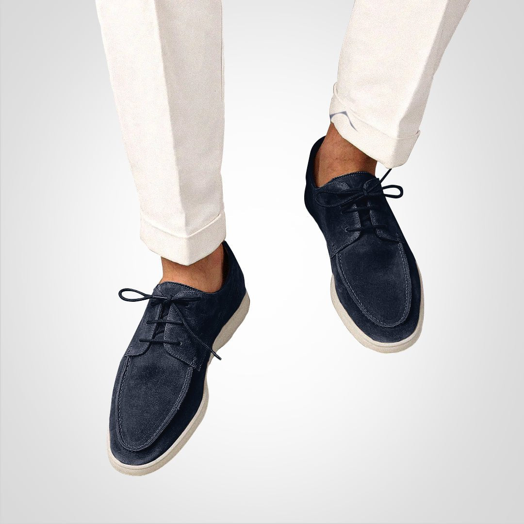 Men's Faux-Suede Hybrid Derby Shoes