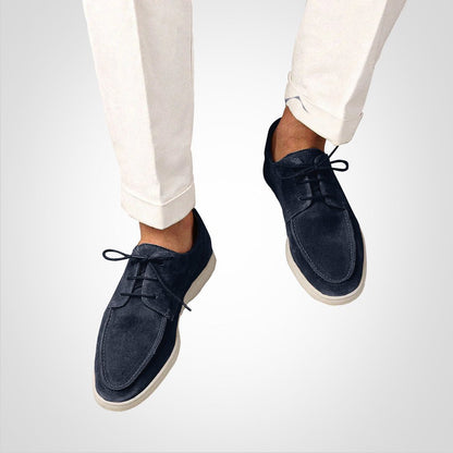 Men's Faux-Suede Hybrid Derby Shoes