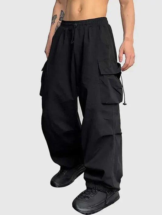 Men's Relaxed Toggle-Cuff Cargo Trousers