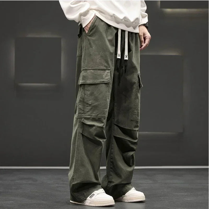 Men's Relaxed-Fit Utility Cargo Trousers