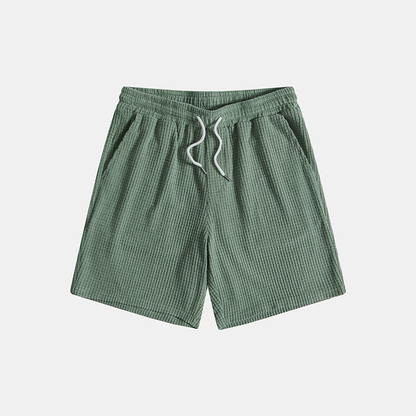 Men's Casual Shirt and Shorts Matching Two-Piece Set