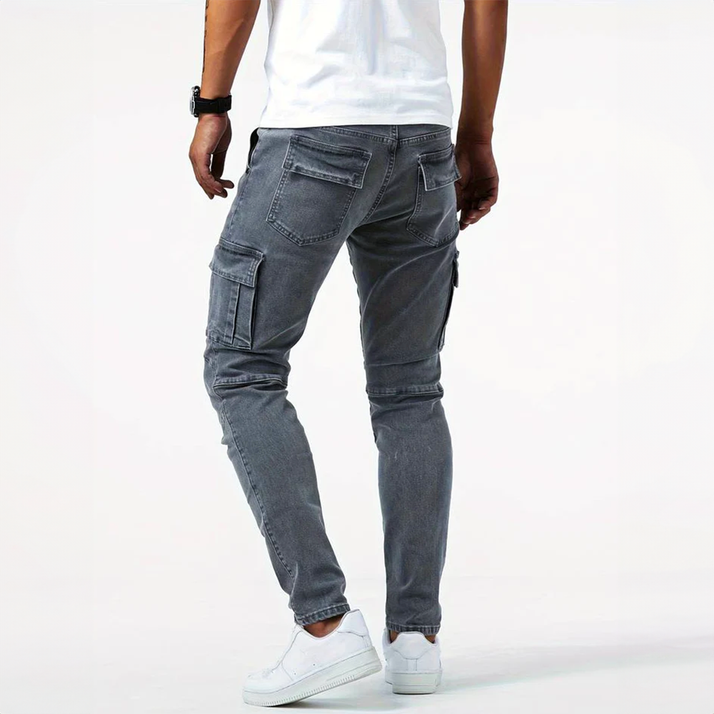 Men's Slim Fit Tapered Cargo Pants