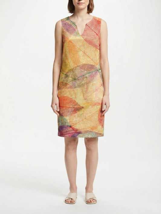 Printed Fluid Midi Dress