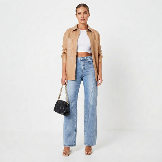 Classic Mid-Rise Straight-Leg Denim Jeans