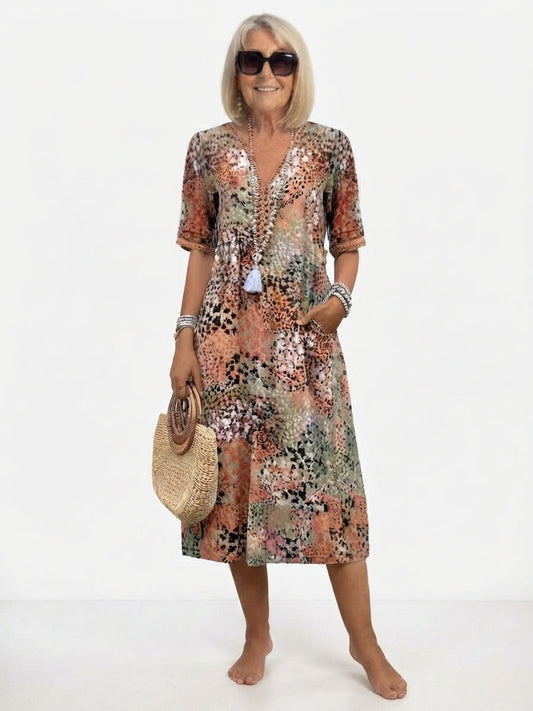 Relaxed Floral Slip Dress