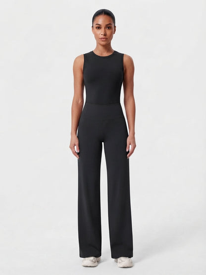 Women's High-Waist Flared Trousers