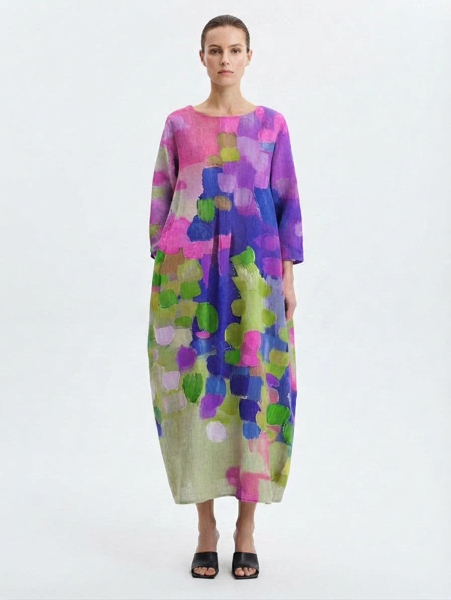 Tiered Floral Maxi Dress