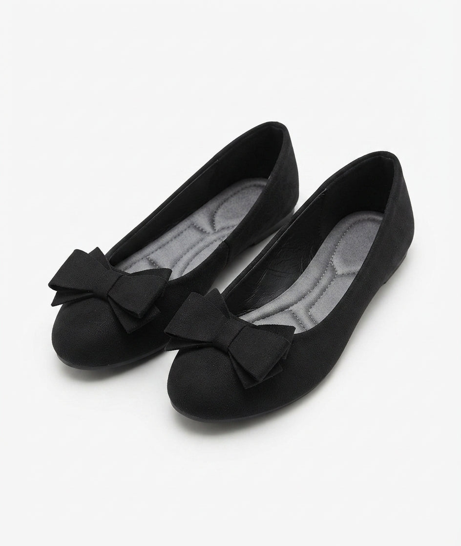 Women's Bow Detail Slip-On Ballet Flats