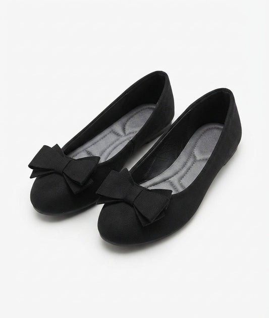 Women's Bow Detail Slip-On Ballet Flats