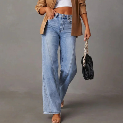 Classic Mid-Rise Straight-Leg Denim Jeans