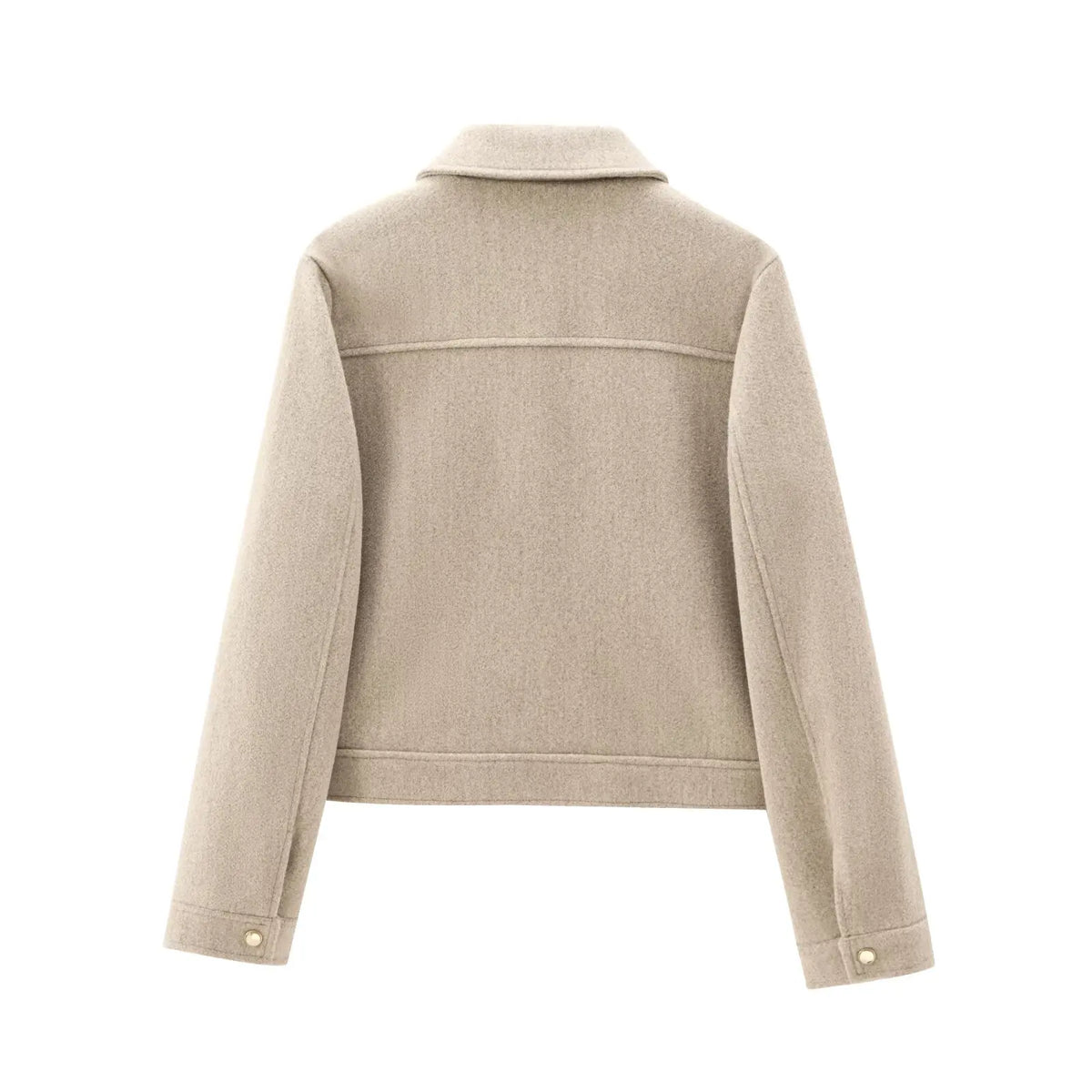 Cropped Zip-Through Bomber Jacket