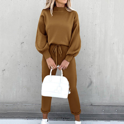 Relaxed-Fit Two-Piece Casual Lounge Set