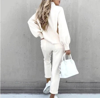 Relaxed-Fit Two-Piece Casual Lounge Set