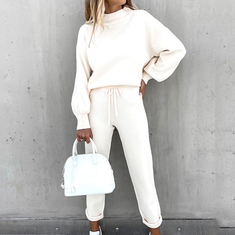 Relaxed-Fit Two-Piece Casual Lounge Set