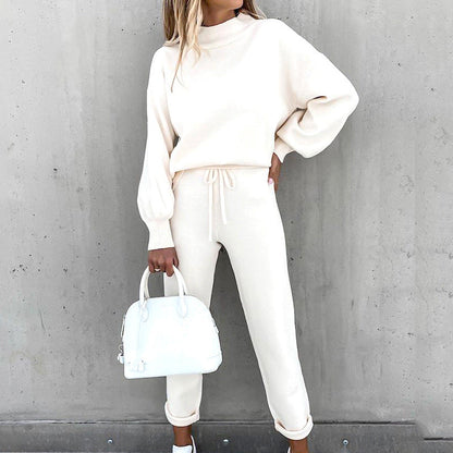 Relaxed-Fit Two-Piece Casual Lounge Set