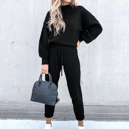 Relaxed-Fit Two-Piece Casual Lounge Set